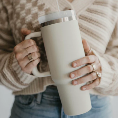 40oz Stainless Steel Water Bottle - Front Side